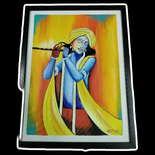 Framed Krishna Painting
