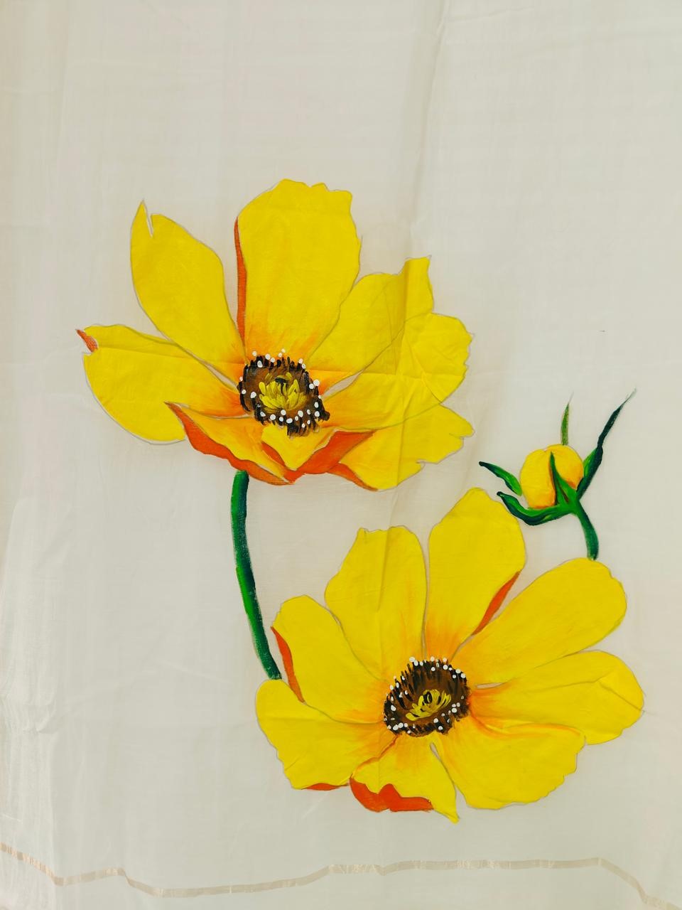 Golden Petal Dupatta